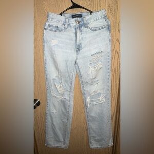 Distressed Light Blue Jeans